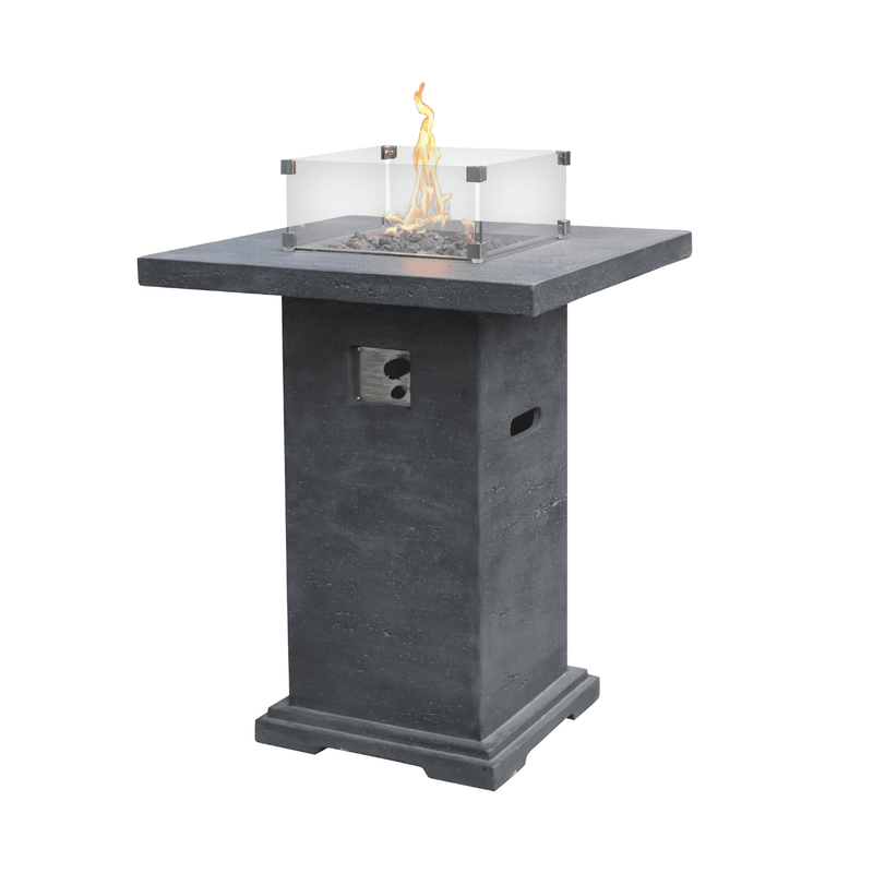 Elementi Montreal Fire Pit Bar Table - Propane Fuel - Pristine Home & Wellness