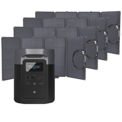 Ecoflow Delta Max 2000 Portable Power Station + 4 Foldable 160W Solar Panel Bundle - Pristine Home & Wellness