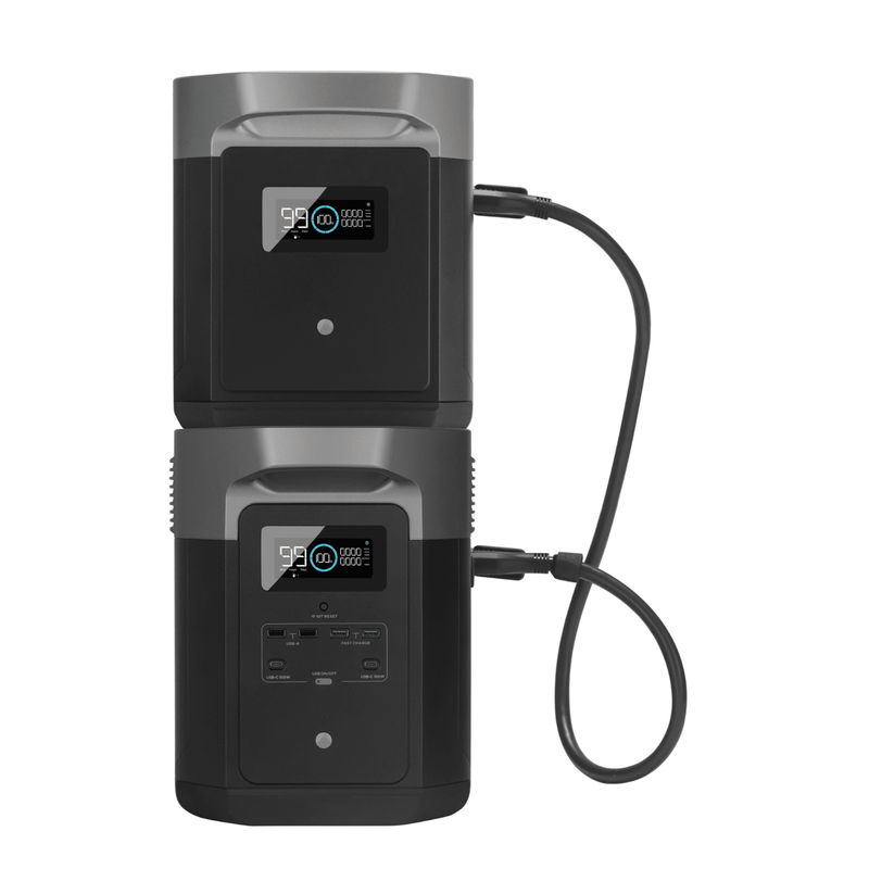 Ecoflow Delta Max 2000 Portable Power Station + Delta Max Smart Extra Battery Bundle - Pristine Home & Wellness
