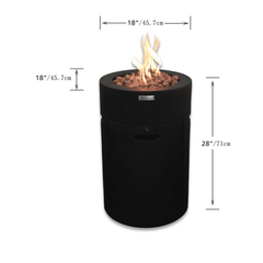Modeno Lava Tube Fire Pit - Propane Fuel - Pristine Home & Wellness