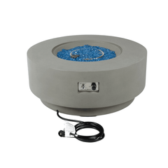 Elementi Plus Light Gray Colosseo Fire Pit Table - Pristine Home & Wellness
