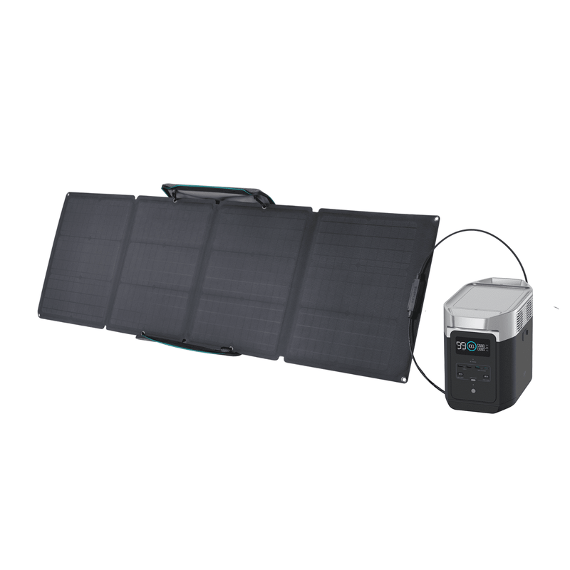 EcoFlow Delta 2 Portable Power Station + Foldable 110W Solar Panel Bundle
