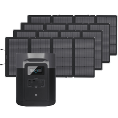 Ecoflow Delta Max 2000 Portable Power Station + 4 Foldable 220W Bifacial Solar Panel Bundle - Pristine Home & Wellness