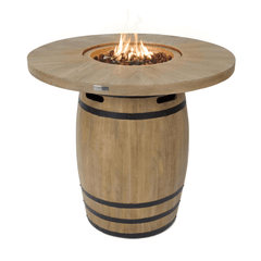 Elementi Redwood Lafite Barrel Fire Pit Table - Propane Fuel - Pristine Home & Wellness