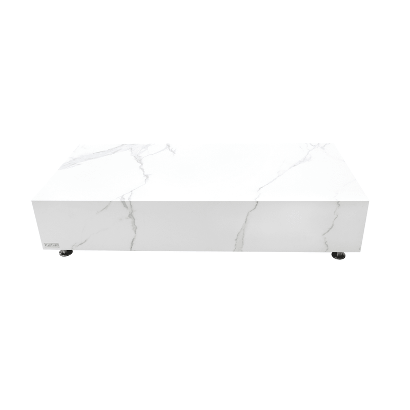 Elementi Home Sofia Rectangular Concrete Coffee Table - Pristine Home & Wellness