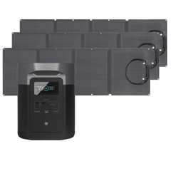 EcoFlow Delta Max 1600 Portable Power Station + 3 Foldable 110W Solar Panel Bundle - Pristine Home & Wellness