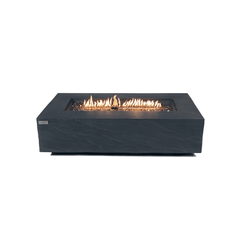 Elementi Plus Slate Black Cape Town Sandstone Fire Pit Table - Pristine Home & Wellness
