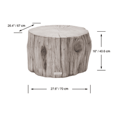 Elementi Home Daintree Medium Concrete Coffee Table - Pristine Home & Wellness