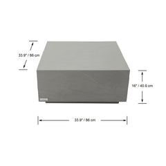 Elementi Home Colorado Medium Square Coffee Table - Pristine Home & Wellness