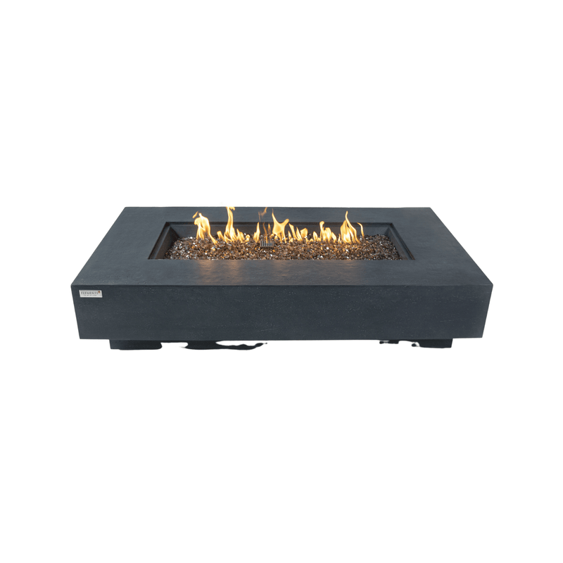Elementi Plus Dark Gray Positano Sandstone Fire Pit Table - Pristine Home & Wellness