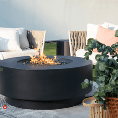Elementi Plus Dark Gray Nimes Fire Pit Table - Pristine Home & Wellness