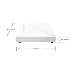 Elementi Home Sofia Large Square Concrete Coffee Table - Pristine Home & Wellness