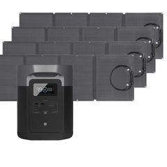 Ecoflow Delta Max 2000 Portable Power Station + 4 Foldable 110W Solar Panel Bundle - Pristine Home & Wellness