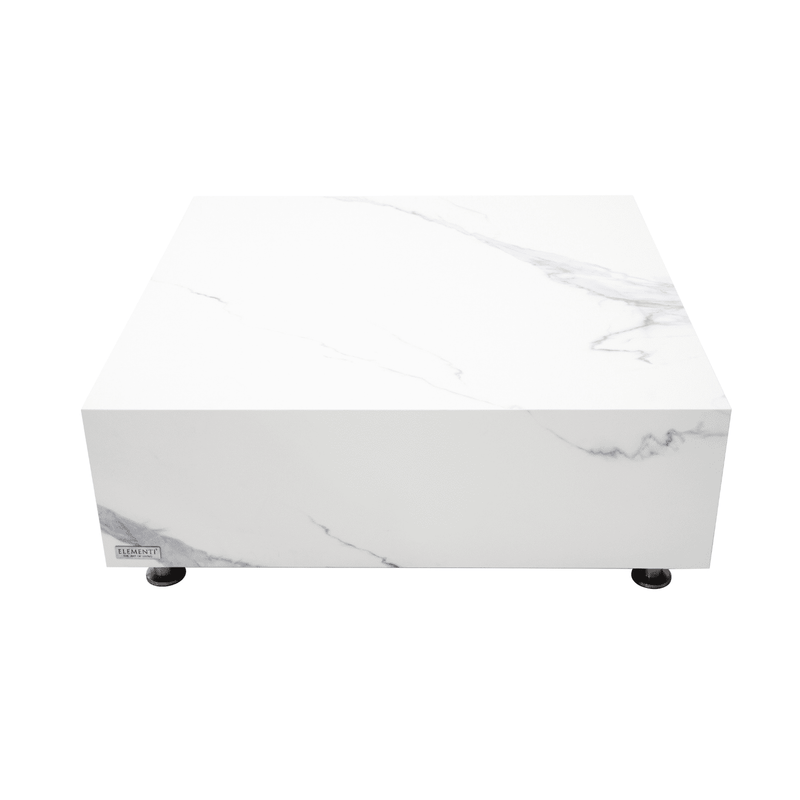 Elementi Home Sofia Medium Square Concrete Coffee Table - Pristine Home & Wellness