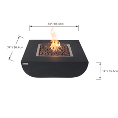 Modeno Aurora Fire Pit Table - Pristine Home & Wellness