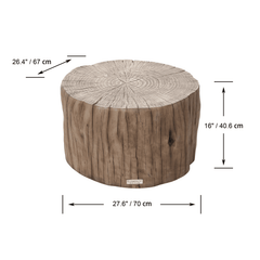 Elementi Home Daintree Medium Concrete Coffee Table - Pristine Home & Wellness