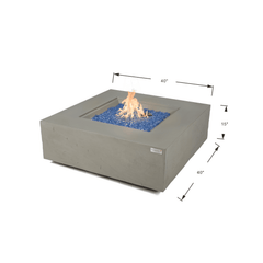 Elementi Plus Space Gray Capertee Sandstone Fire Pit Table - Pristine Home & Wellness