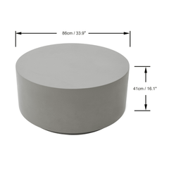 Elementi Home Rome Medium Round Coffee Table - Pristine Home & Wellness