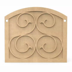 American Fyre Designs 8200 - Arched GFRC Fireplace Protector Plate - Pristine Home & Wellness