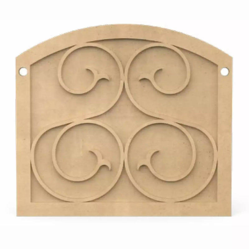 American Fyre Designs 8200 - Arched GFRC Fireplace Protector Plate - Pristine Home & Wellness