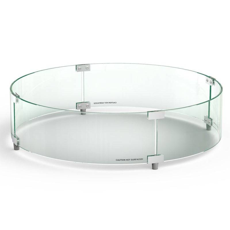American Fyre Designs 8208-WG - Round Glass Wind Guard For Firetable - Pristine Home & Wellness