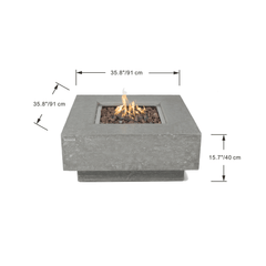 Elementi Manhattan Fire Pit Table - Pristine Home & Wellness