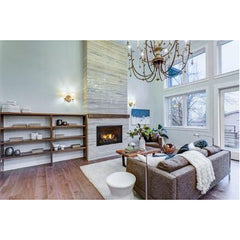 Monessen 36" Attribute Universal Circulating Vent-Free Firebox with Radiant Face and Multitonal Brown Reversible Interior Fiber Panels - Pristine Home & Wellness