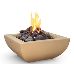 American Fyre Designs 36-inch Bordeaux Square Concrete Gas Fire Bowl - Pristine Home & Wellness