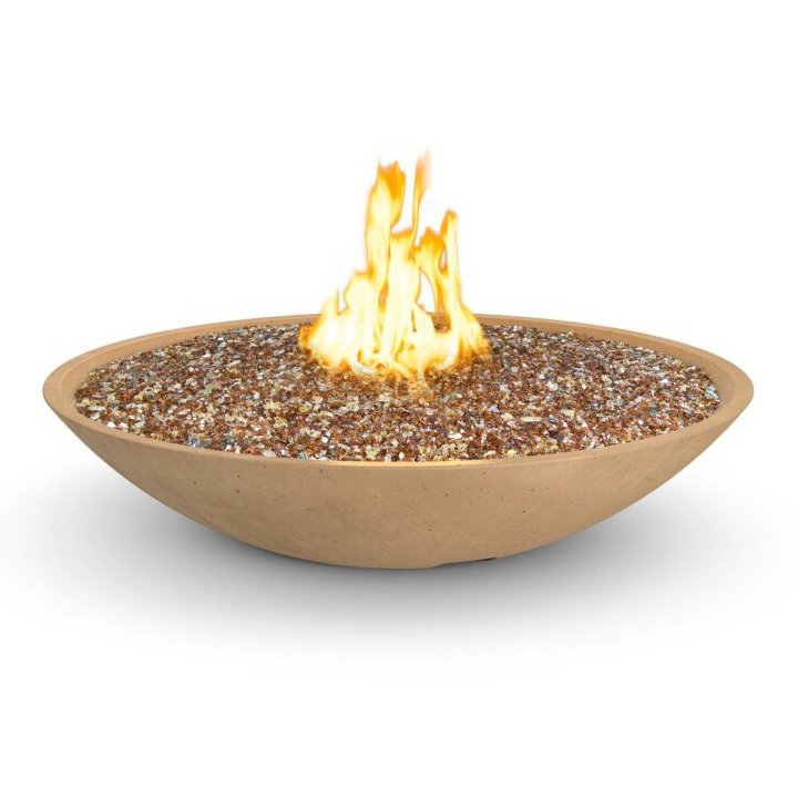 American Fyre Designs 48-inch Marseille Concrete Gas Fire Bowl - Pristine Home & Wellness