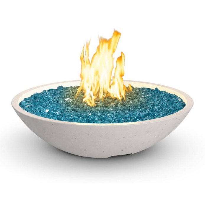 American Fyre Designs 32-inch Marseille Concrete Gas Fire Bowl - Pristine Home & Wellness