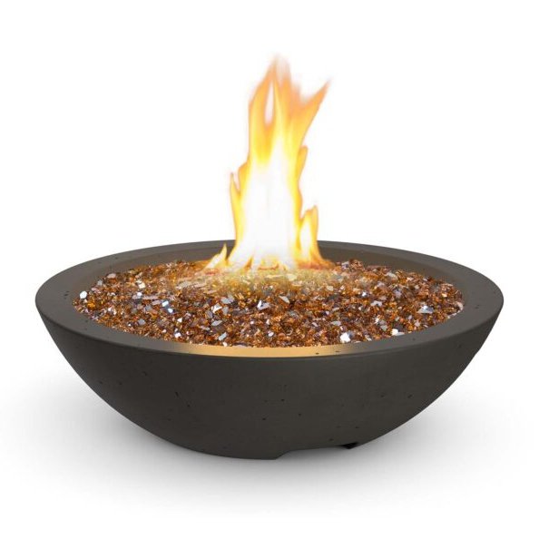 American Fyre Designs 24-inch Marseille Concrete Gas Fire Bowl - Pristine Home & Wellness
