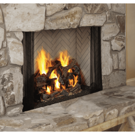 Majestic Ashland 50-inch Radiant Wood Burning Fireplace with Natural Gray Hearth Refractory - Pristine Home & Wellness