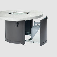 Outdoor Greatroom Company White Onyx Beacon Chat Height Fire Pit Table - Pristine Home & Wellness