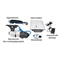Sea Eagle Bixpy® J-2 Electric Outboard Motor Kit with Slide-n-Lock Skeg Adapter - BXMOTOR - Pristine Home & Wellness