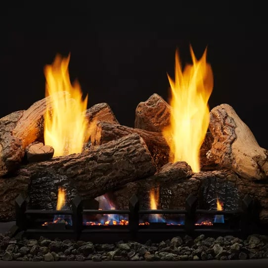Monessen 30″ 7pc Berkley Oak Fiber Ceramic Log Set for Natural Blaze VF 24″ Burner - Pristine Home & Wellness