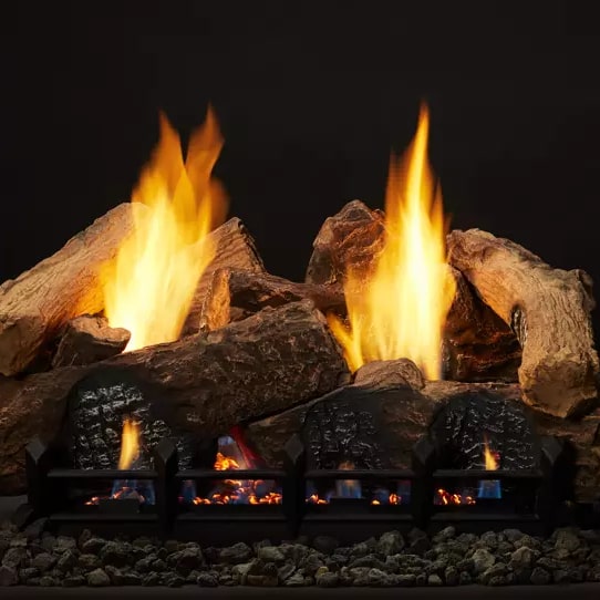 Monessen 30″ 7pc Berkley Oak Refractory Log Set for Natural Blaze VF 24″ Burner - Pristine Home & Wellness