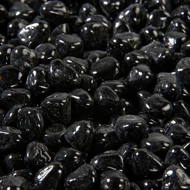 Outdoor Greatroom Company Black Large Tempered Fire Glass Diamonds - Pristine Home & Wellness
