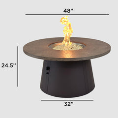 Outdoor Greatroom Company Cirvalo Round Gas Fire Pit Table - image 9