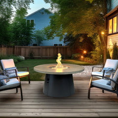 Outdoor Greatroom Company Cirvalo Round Gas Fire Pit Table - image 10