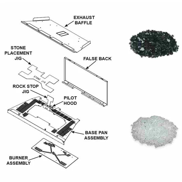 Majestic Contemporary Conversion Kit for 30-inch Ruby Insert - CKRUBY30 - Pristine Home & Wellness