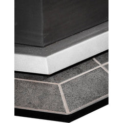 ComfortBilt Corner Hearth Pad - Mill Black