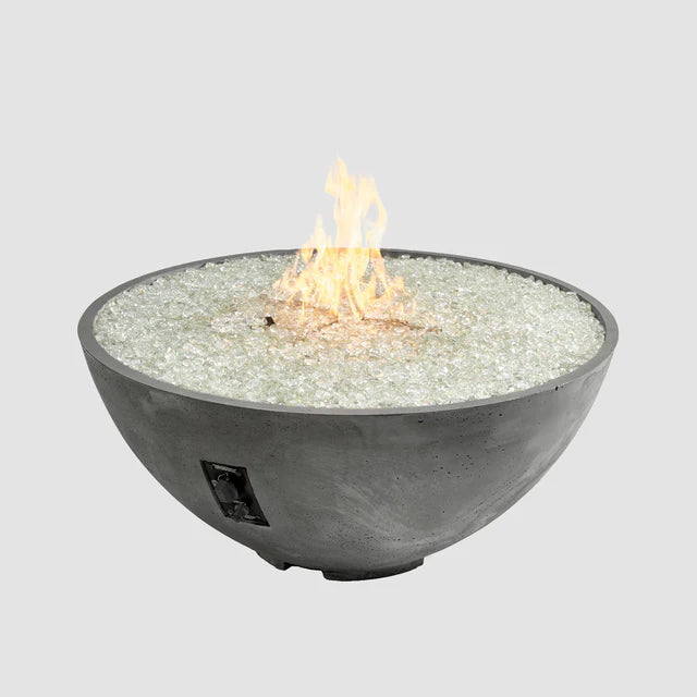 Outdoor Greatroom Company 42-inch Midnight Mist Cove Edge Round Gas Fire Pit Bowl - Pristine Home & Wellness