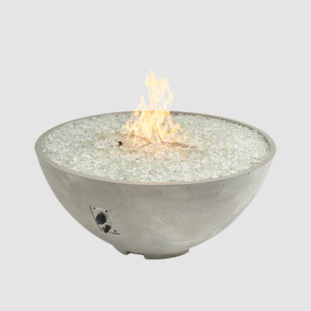 Outdoor Greatroom Company 42-inch Natural Gray Cove Edge Round Gas Fire Pit Bowl - Pristine Home & Wellness