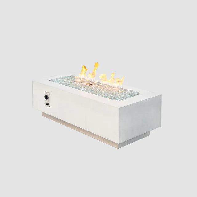 Outdoor Greatroom Company 54-inch White Cove Linear Gas Fire Table - Pristine Home & Wellness