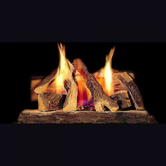 Majestic 24" Campfire Fiber Gas Log Set with Millivolt Burner and Hearth Kit - Natural Gas - Pristine Home & Wellness