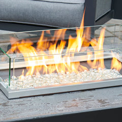 Outdoor Greatroom Company 12" x 24" Linear Folding Glass Wind Guard - Pristine Home & Wellness
