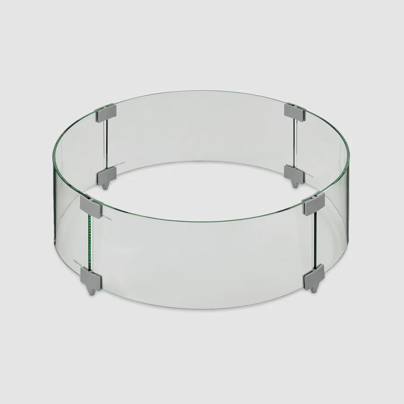 Outdoor Greatroom Company 25-inch Round Glass Wind Guard - Pristine Home & Wellness