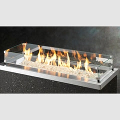 Outdoor Greatroom Company 12" x 96" Linear Glass Wind Guard - Pristine Home & Wellness