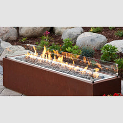 Outdoor Greatroom Company 12" x 64" Linear Glass Wind Guard - Pristine Home & Wellness