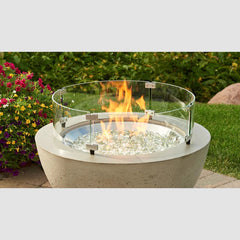 Outdoor Greatroom Company 20-inch Round Glass Wind Guard - Pristine Home & Wellness